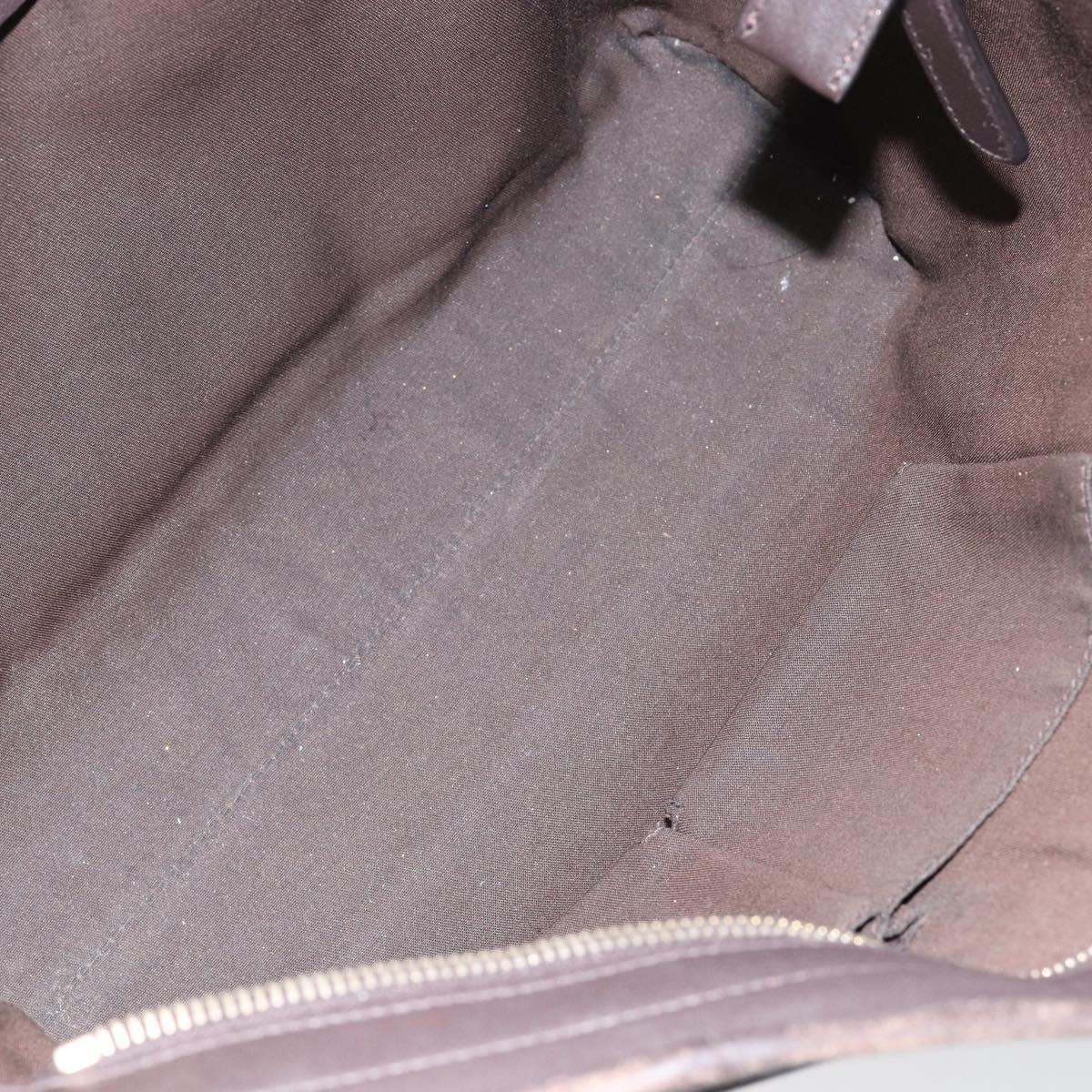 GUCCI GG Supreme Tote Bag PVC Leather outlet Beige Auth ep11035