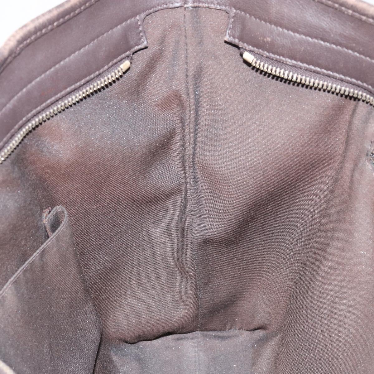 GUCCI GG Supreme Tote Bag PVC Leather outlet Beige Auth ep11035