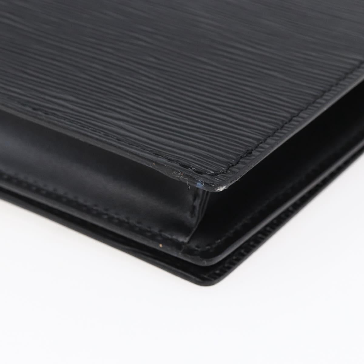 LOUIS VUITTON Epi Trapeze Clutch Bag Black M80165 LV Auth ep11036