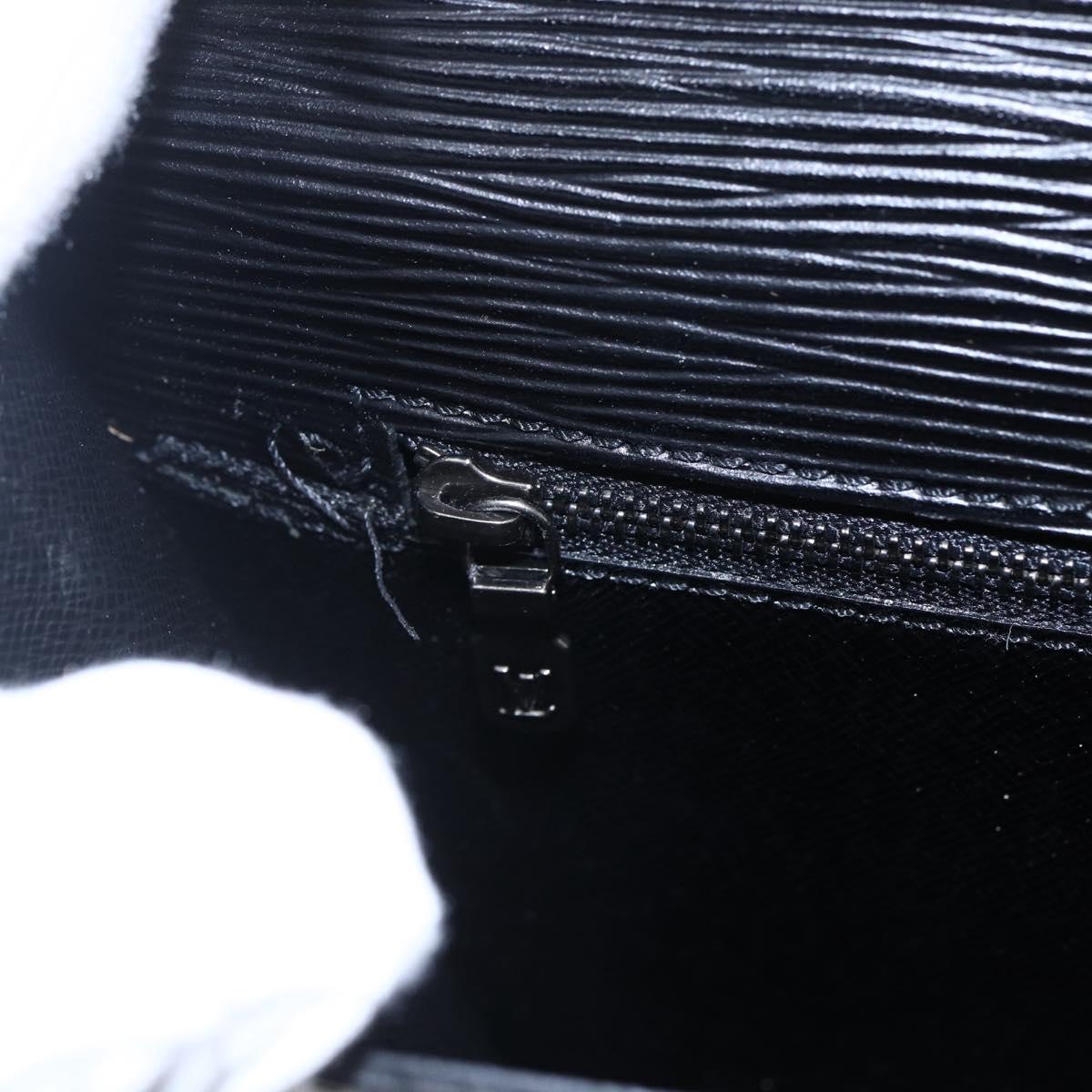 LOUIS VUITTON Epi Trapeze Clutch Bag Black M80165 LV Auth ep11036