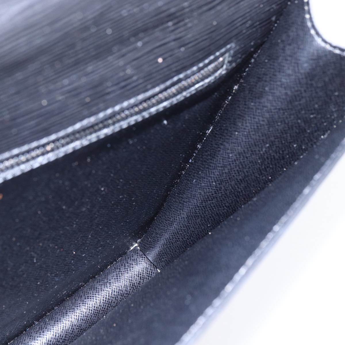 LOUIS VUITTON Epi Trapeze Clutch Bag Black M80165 LV Auth ep11036