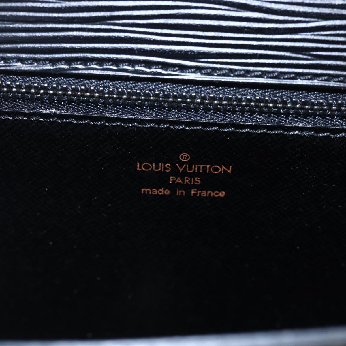 LOUIS VUITTON Epi Trapeze Clutch Bag Black M80165 LV Auth ep11036