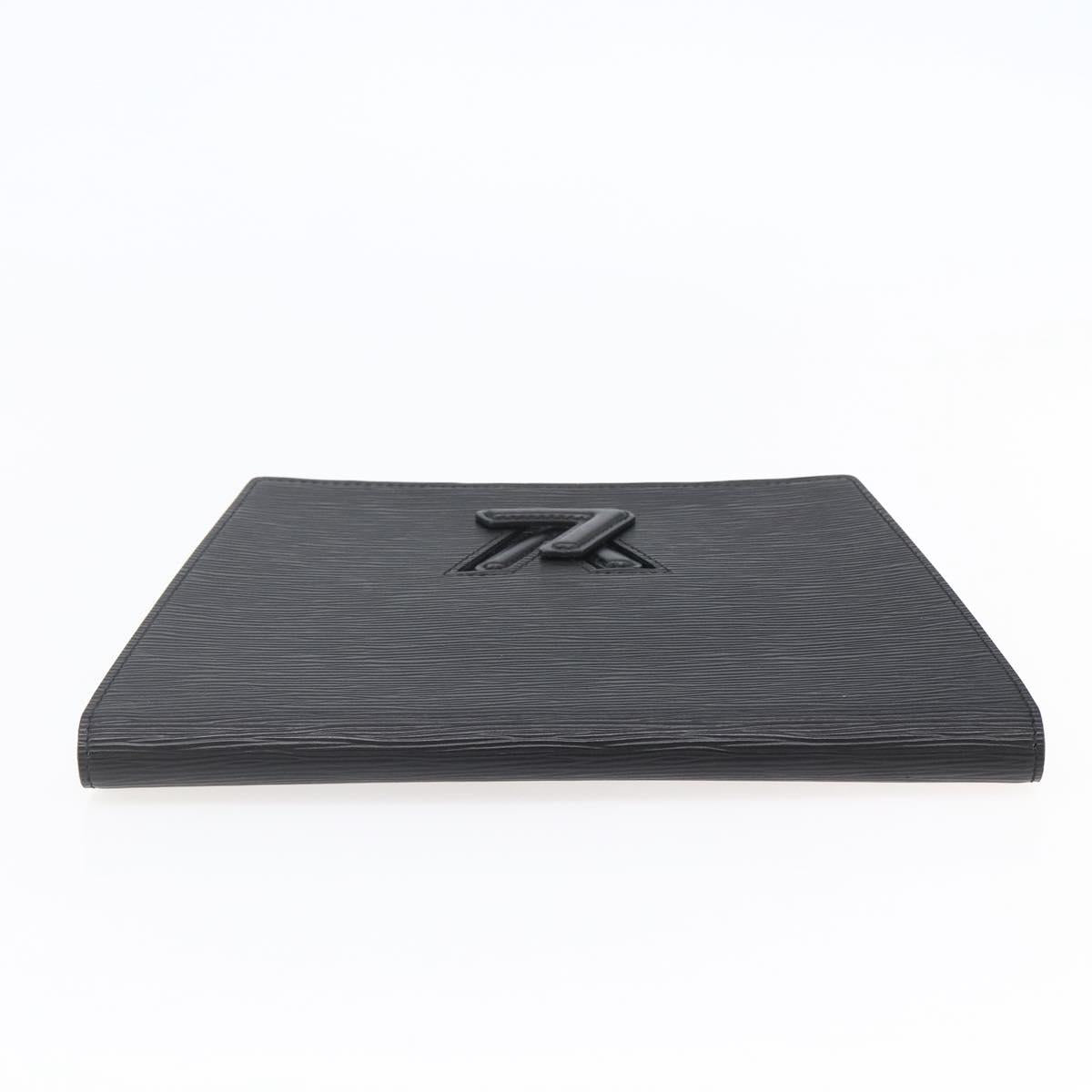 LOUIS VUITTON Epi Trapeze Clutch Bag Black M80165 LV Auth ep11036