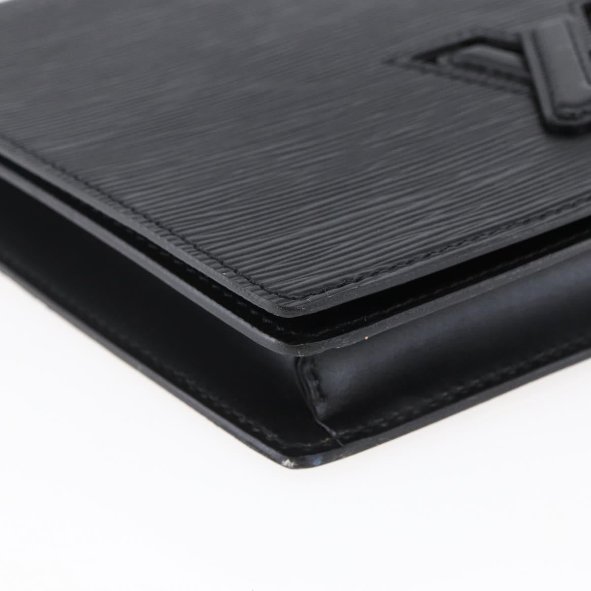 LOUIS VUITTON Epi Trapeze Clutch Bag Black M80165 LV Auth ep11036