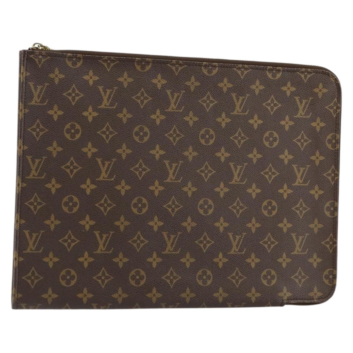 LOUIS VUITTON Monogram Posh Documents Briefcase M53457 LV Auth ep11038