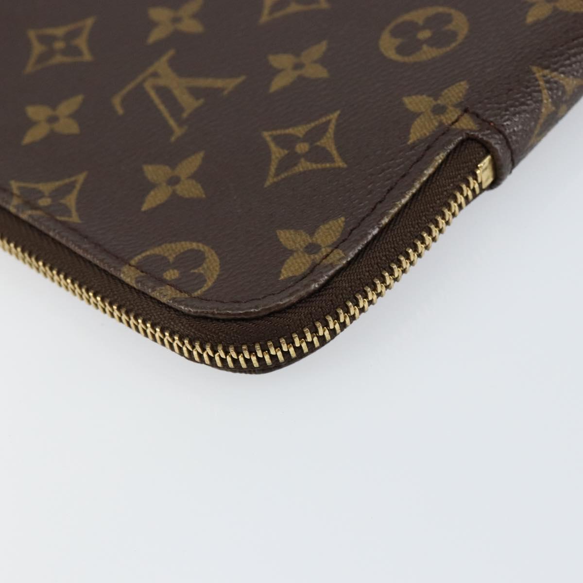 LOUIS VUITTON Monogram Posh Documents Briefcase M53457 LV Auth ep11038