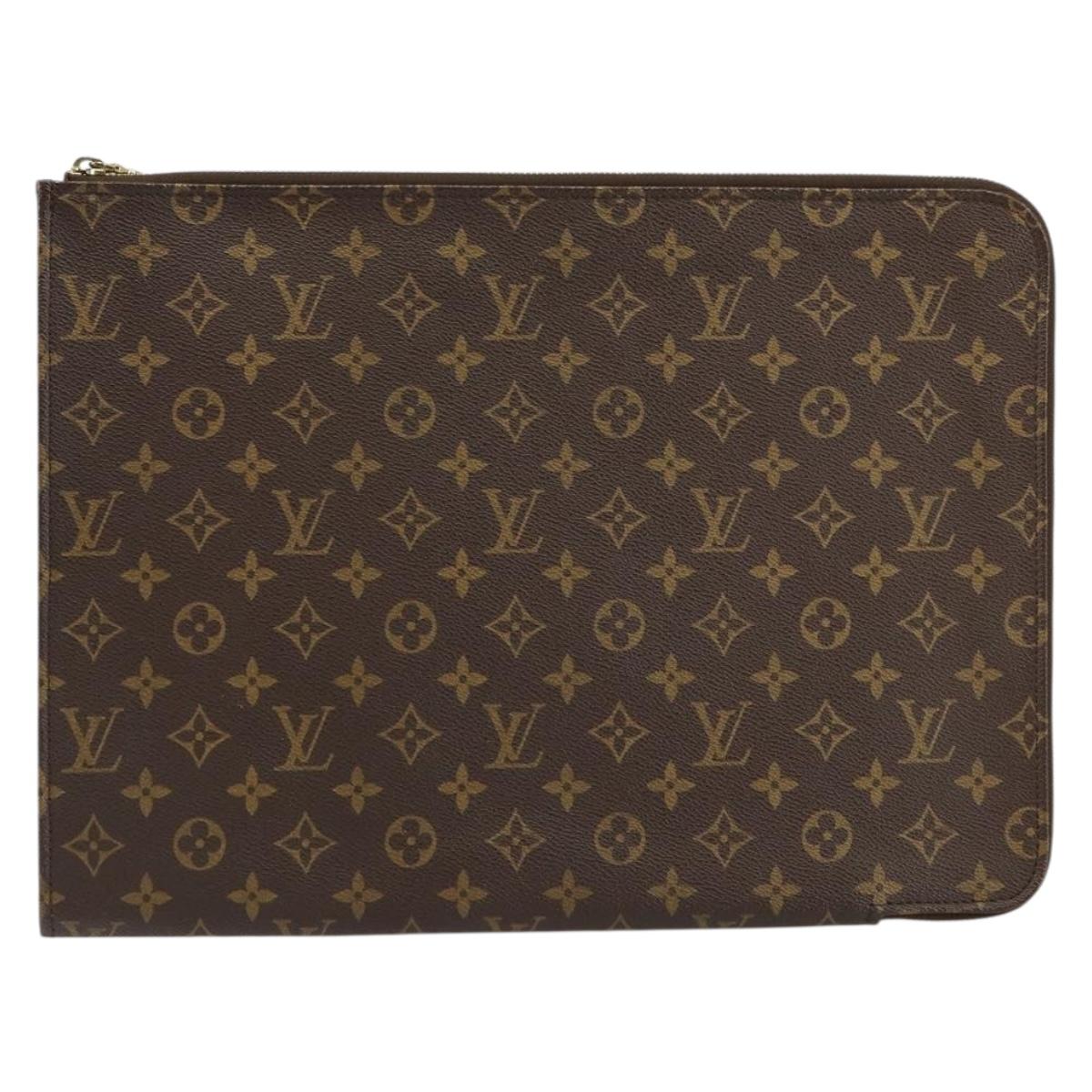 LOUIS VUITTON Monogram Posh Documents Briefcase M53457 LV Auth ep11038