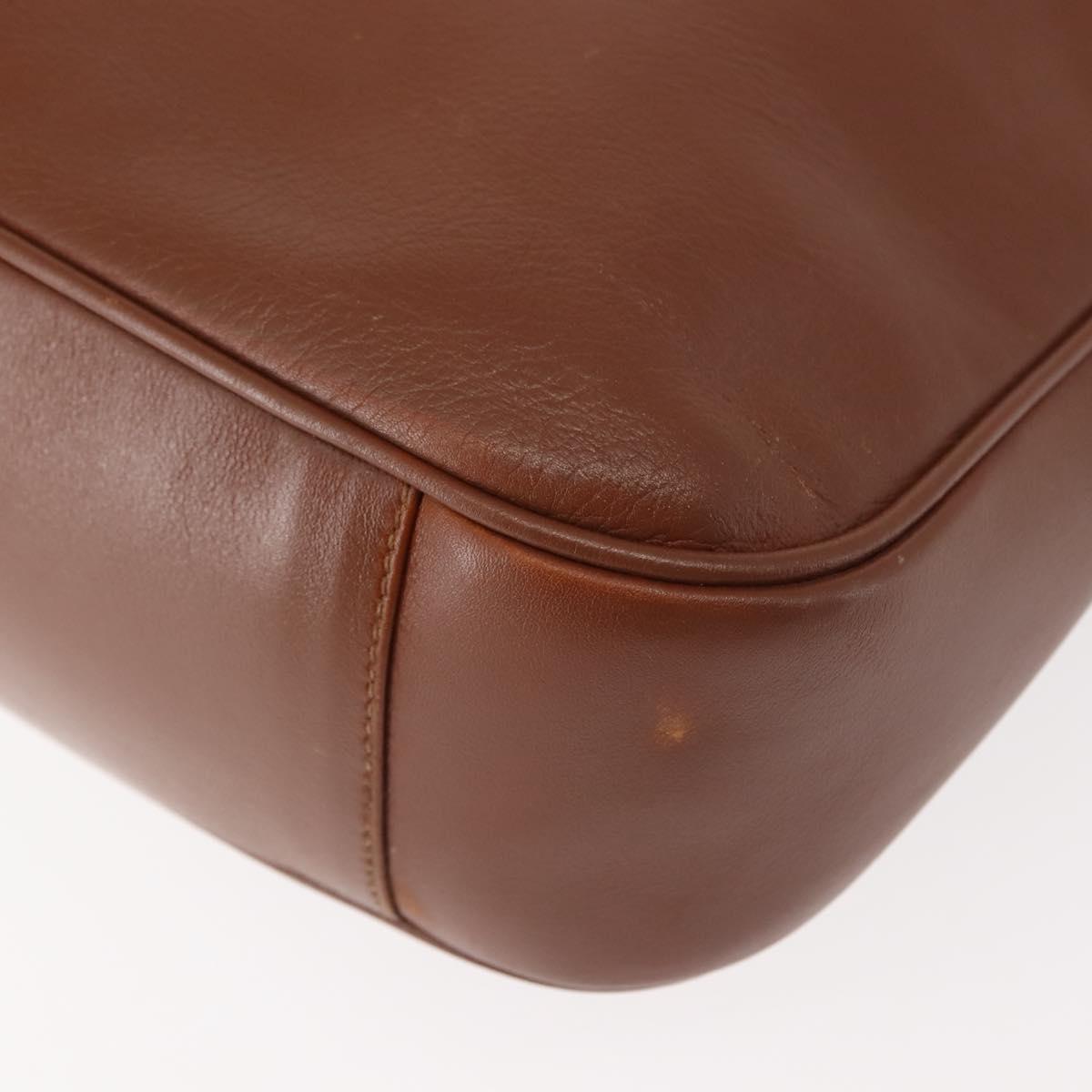 GUCCI Bamboo Hand Bag Leather 2way Brown Auth ep11039