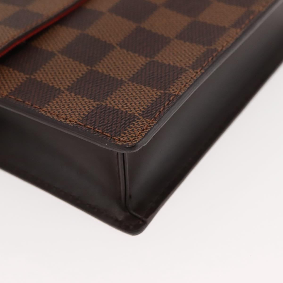 LOUIS VUITTON Damier Ebene Portello Shoulder Bag N45271 LV Auth ep11045