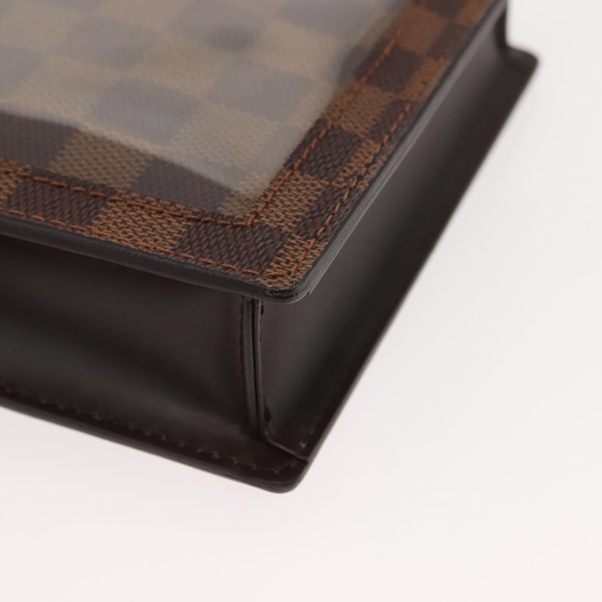 LOUIS VUITTON Damier Ebene Portello Shoulder Bag N45271 LV Auth ep11045