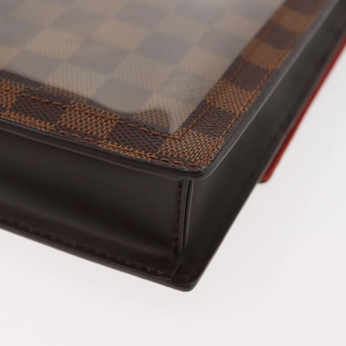 LOUIS VUITTON Damier Ebene Portello Shoulder Bag N45271 LV Auth ep11045