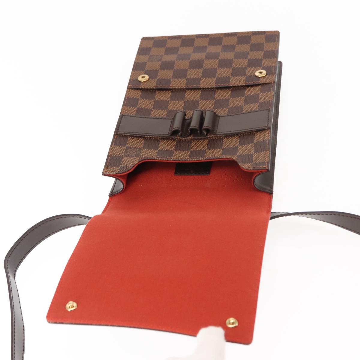 LOUIS VUITTON Damier Ebene Portello Shoulder Bag N45271 LV Auth ep11045