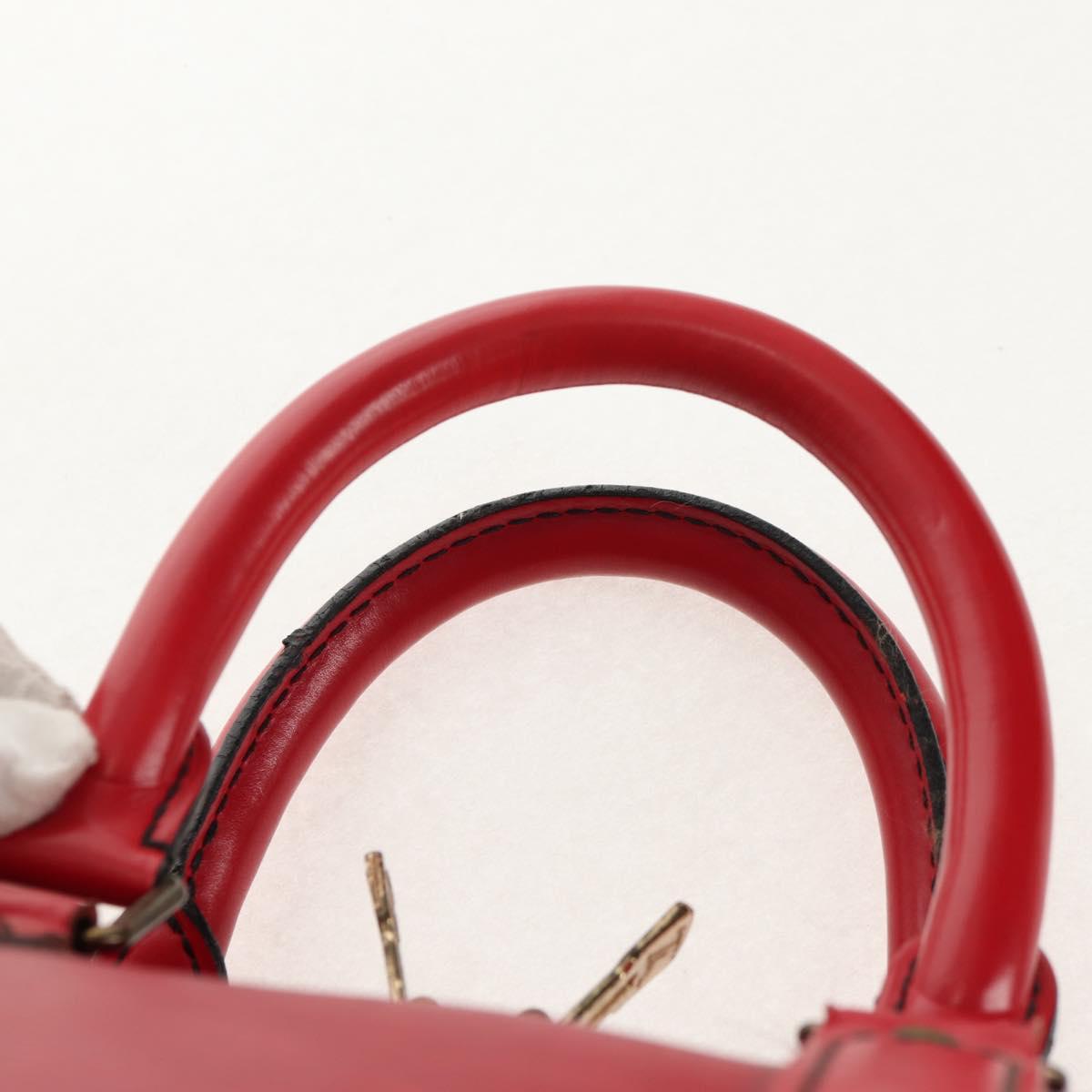 LOUIS VUITTON Epi Keepall 45 Boston Bag Red M42977 LV Auth ep11050