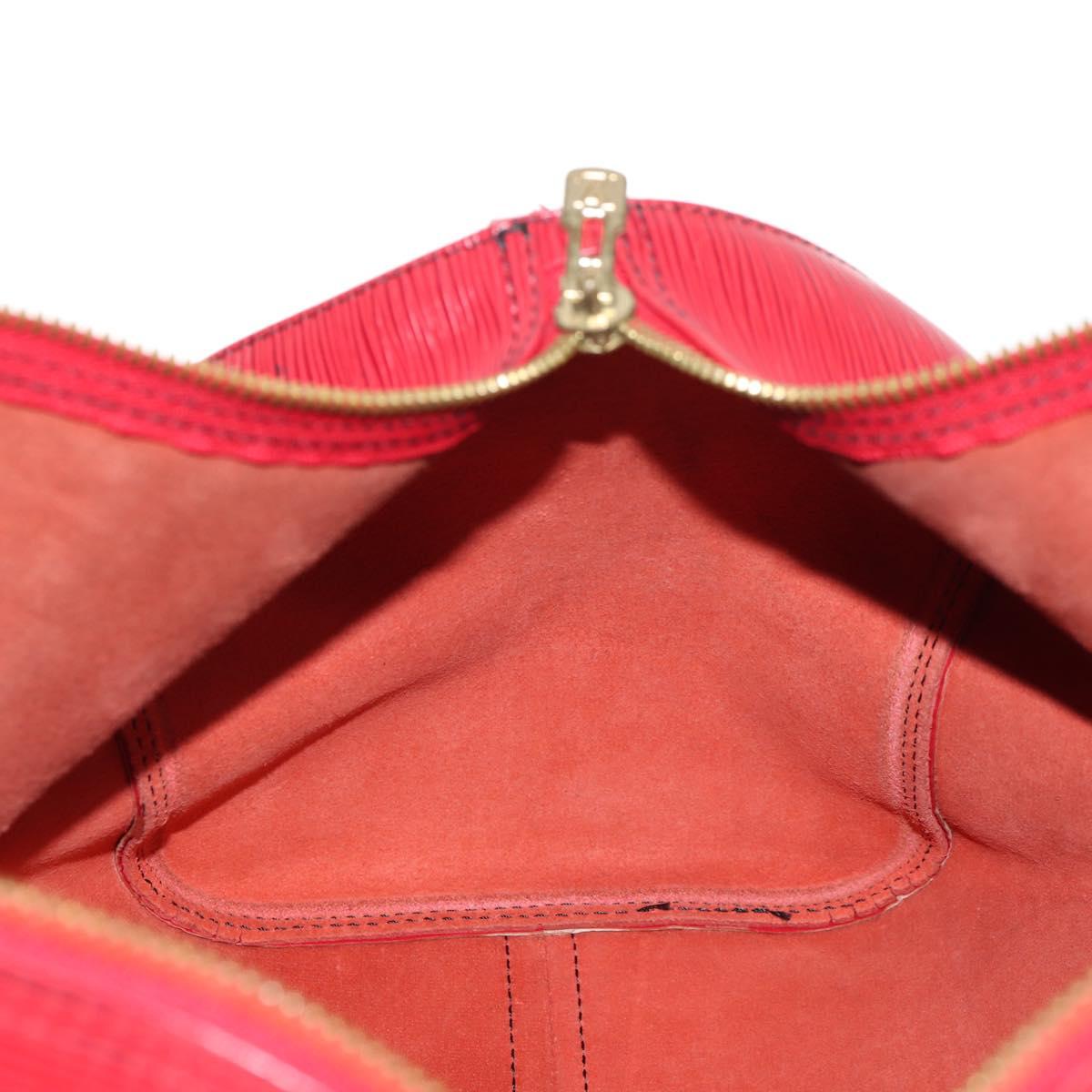 LOUIS VUITTON Epi Keepall 45 Boston Bag Red M42977 LV Auth ep11050