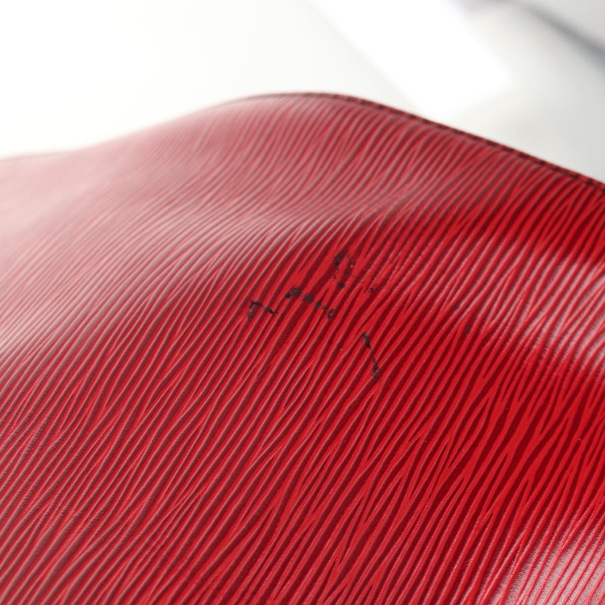 LOUIS VUITTON Epi Keepall 45 Boston Bag Red M42977 LV Auth ep11050