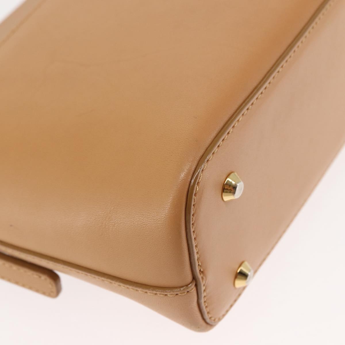 BURBERRY Shoulder Bag Leather Beige Auth ep11052