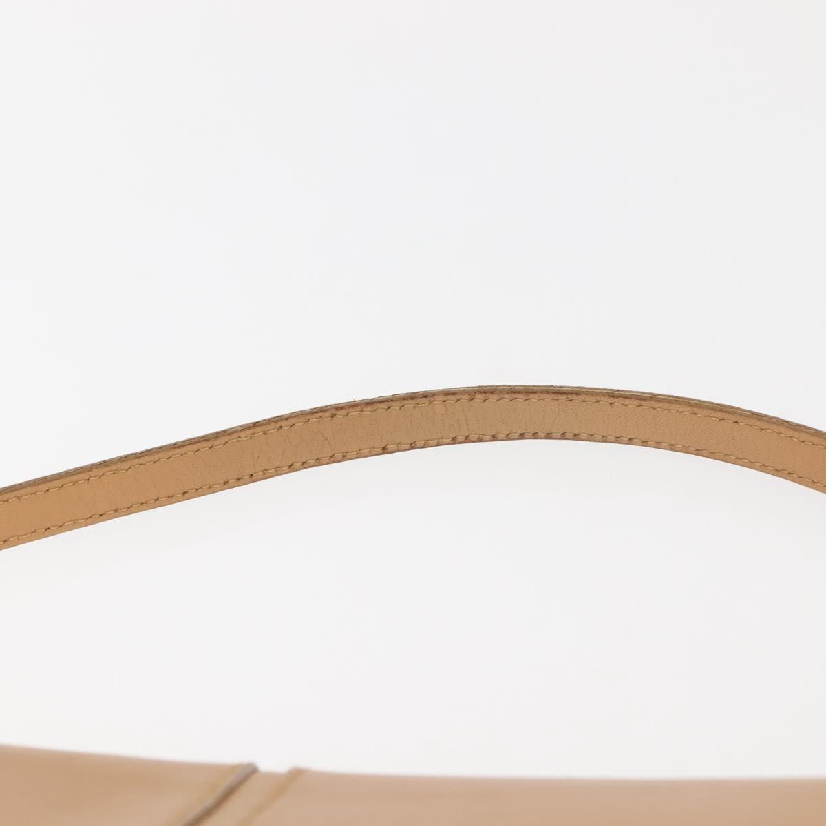 BURBERRY Shoulder Bag Leather Beige Auth ep11052