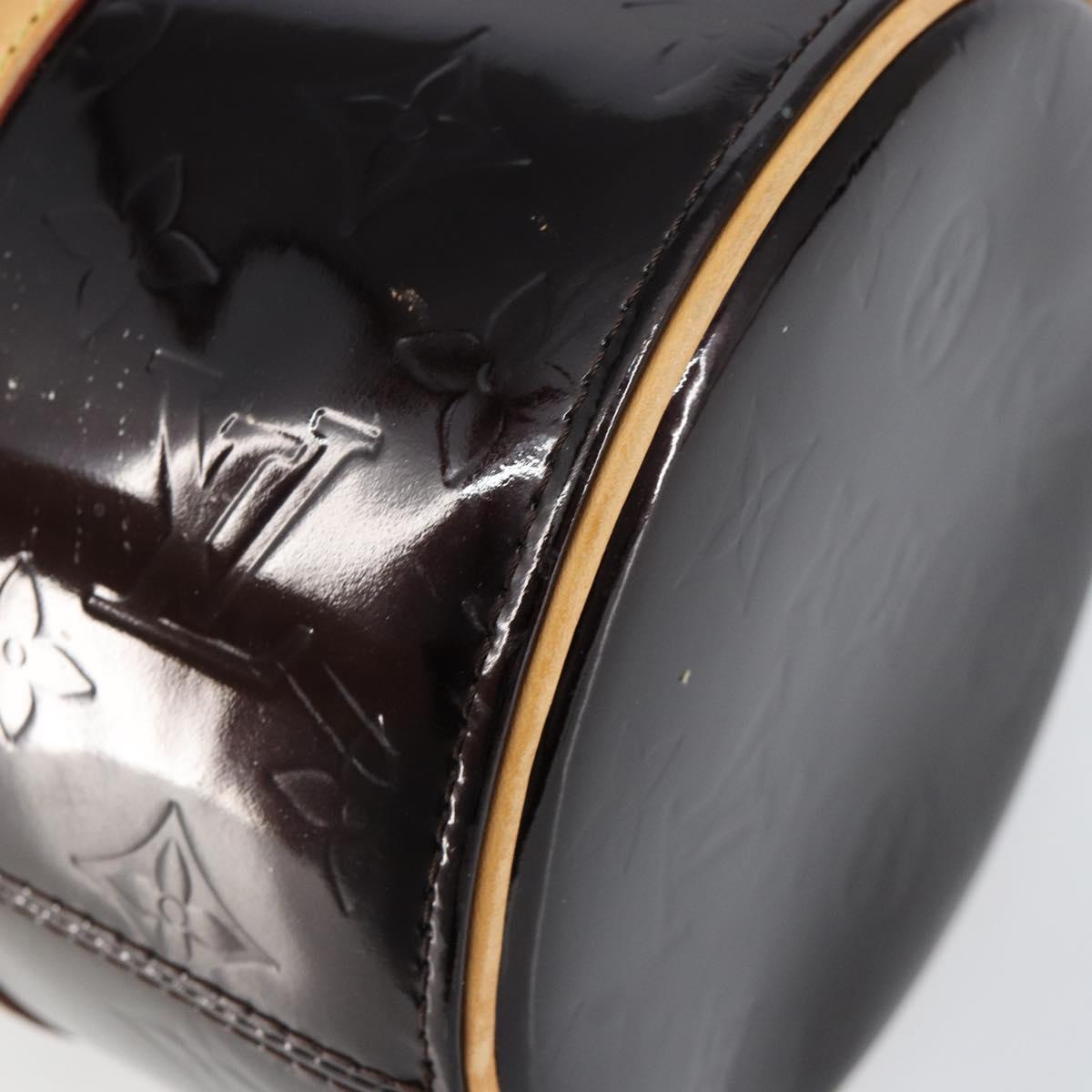 LOUIS VUITTON Monogram Vernis Bedford Hand Bag Amarante M91996 LV Auth ep11060