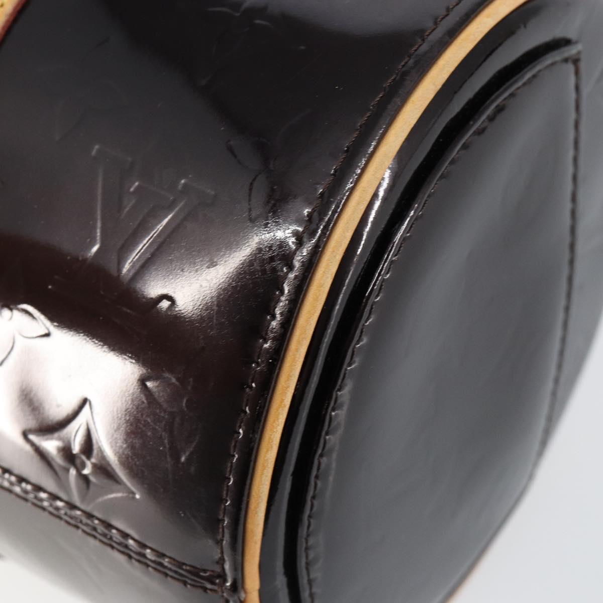 LOUIS VUITTON Monogram Vernis Bedford Hand Bag Amarante M91996 LV Auth ep11060