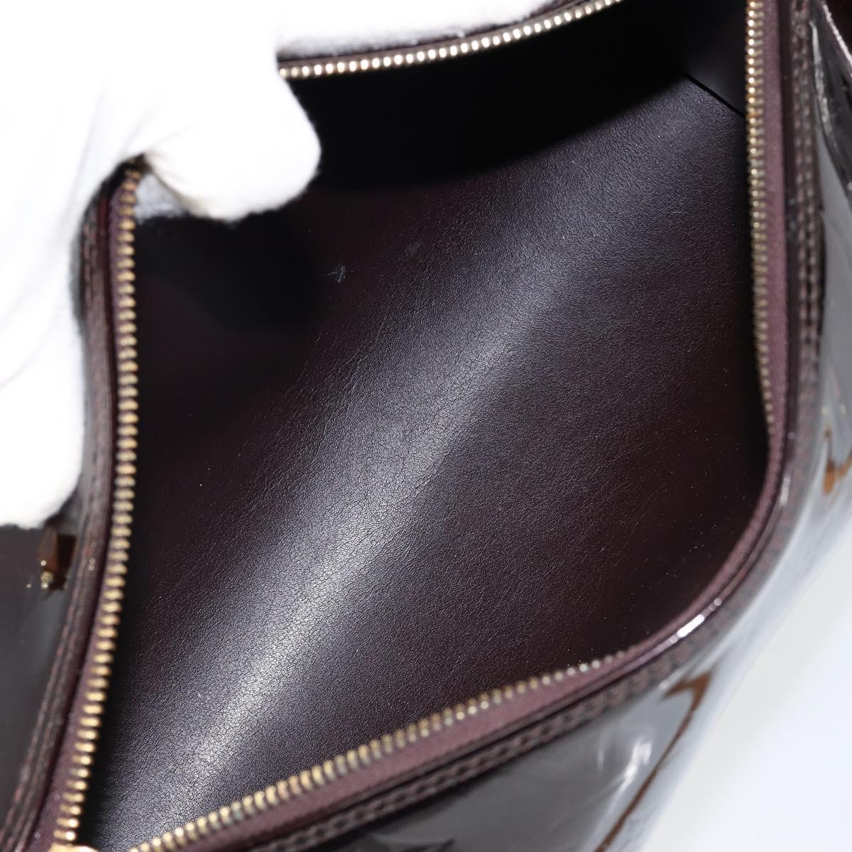 LOUIS VUITTON Monogram Vernis Bedford Hand Bag Amarante M91996 LV Auth ep11060