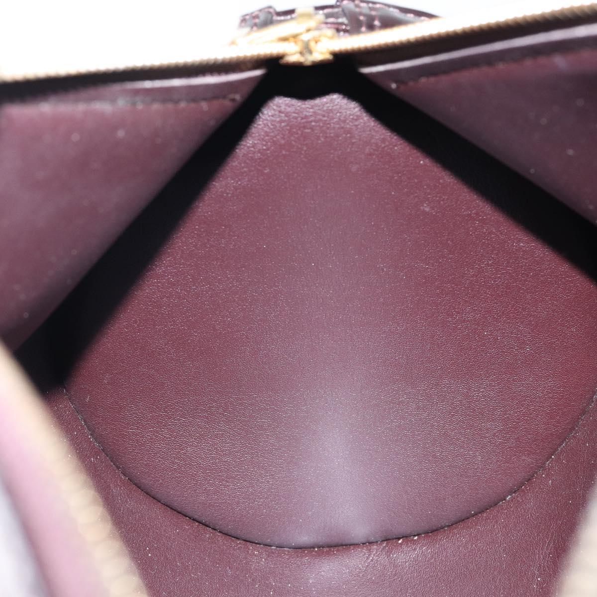 LOUIS VUITTON Monogram Vernis Bedford Hand Bag Amarante M91996 LV Auth ep11060