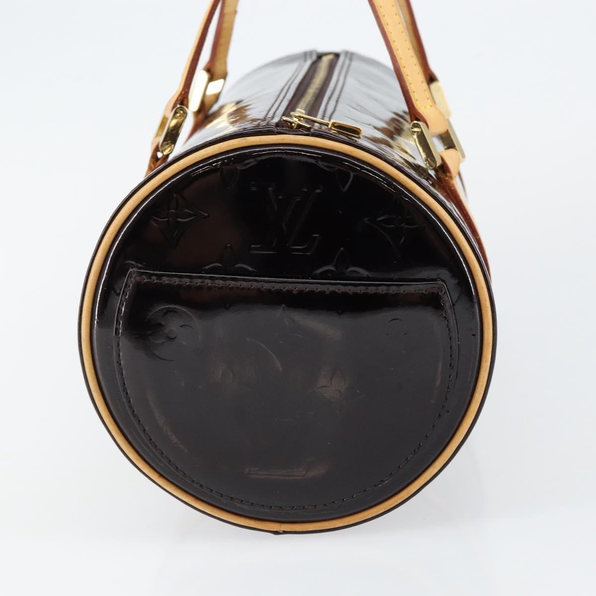 LOUIS VUITTON Monogram Vernis Bedford Hand Bag Amarante M91996 LV Auth ep11060
