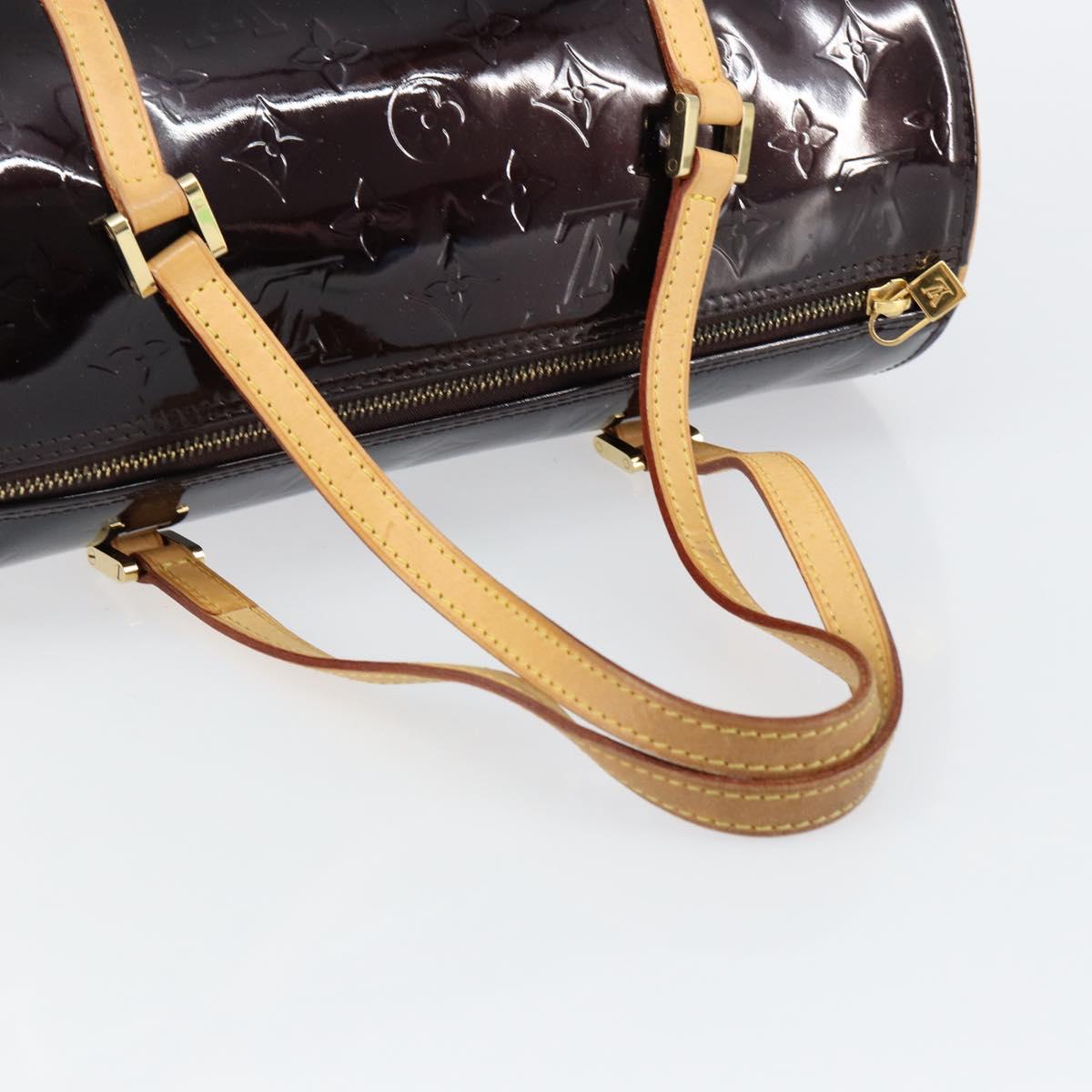 LOUIS VUITTON Monogram Vernis Bedford Hand Bag Amarante M91996 LV Auth ep11060