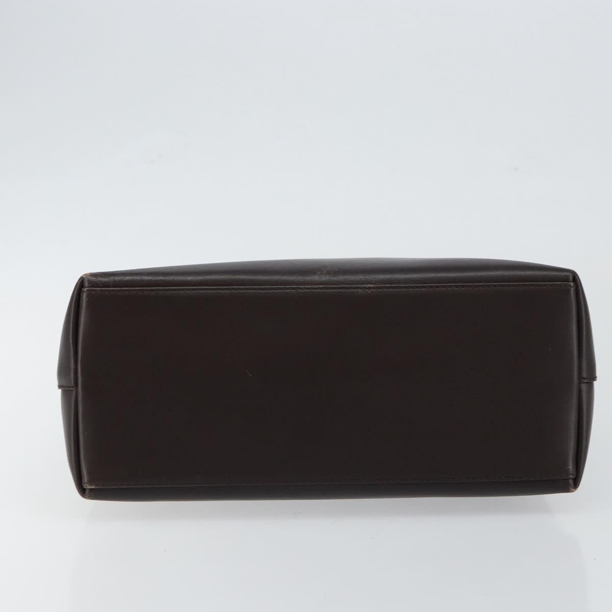 GUCCI Bamboo Shoulder Bag Leather Brown Auth ep11065