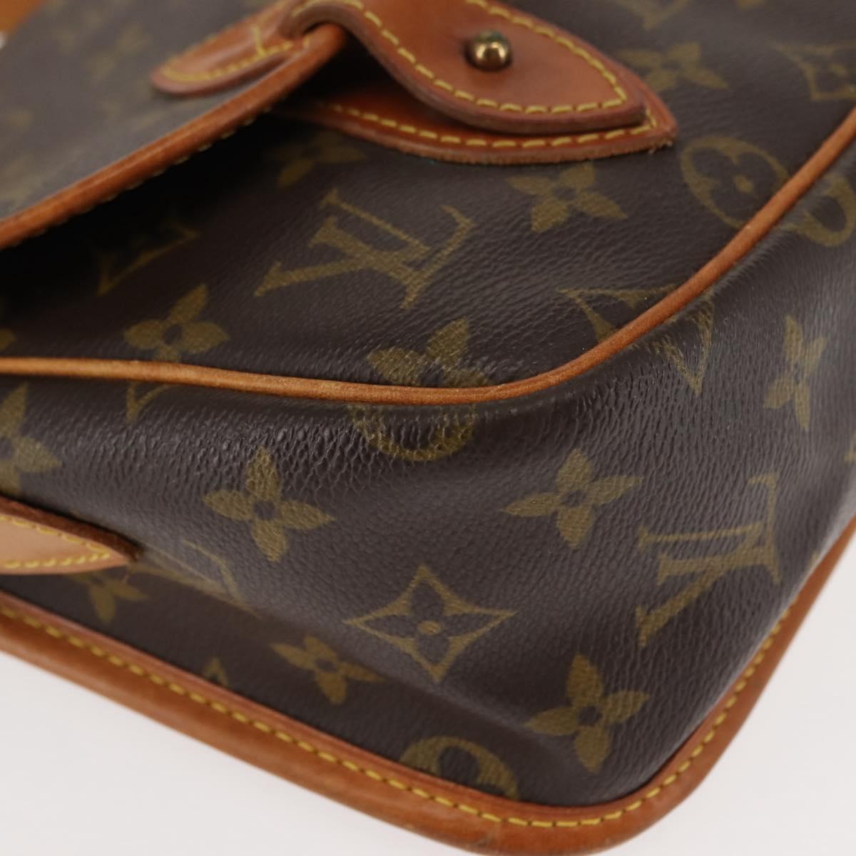 LOUIS VUITTON Monogram Gibeciere MM Shoulder Bag M42247 LV Auth ep11068