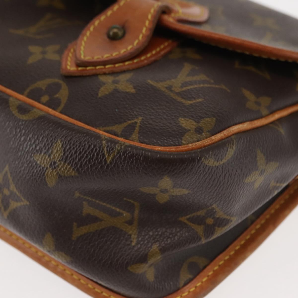 LOUIS VUITTON Monogram Gibeciere MM Shoulder Bag M42247 LV Auth ep11068
