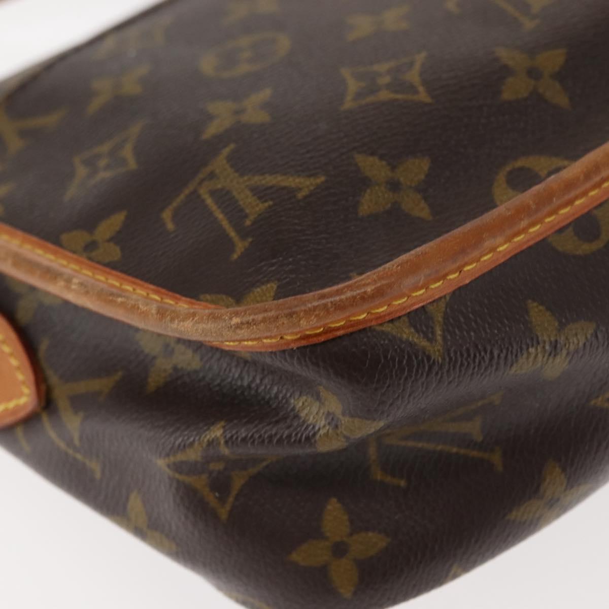 LOUIS VUITTON Monogram Gibeciere MM Shoulder Bag M42247 LV Auth ep11068