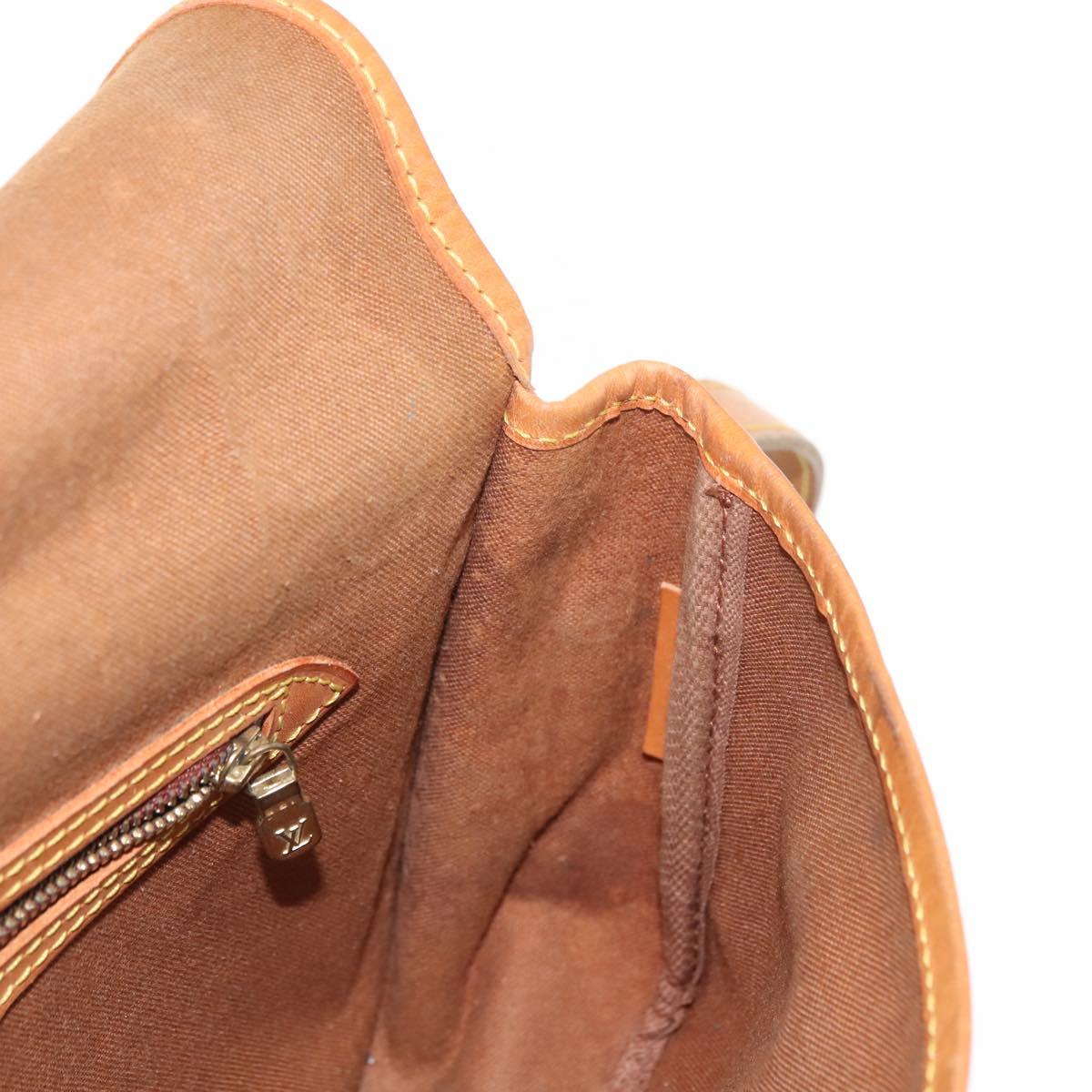 LOUIS VUITTON Monogram Gibeciere MM Shoulder Bag M42247 LV Auth ep11068