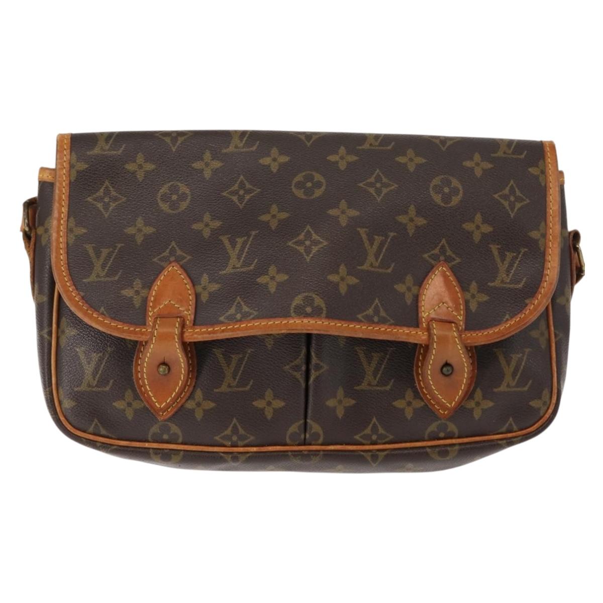 LOUIS VUITTON Monogram Gibeciere MM Shoulder Bag M42247 LV Auth ep11068