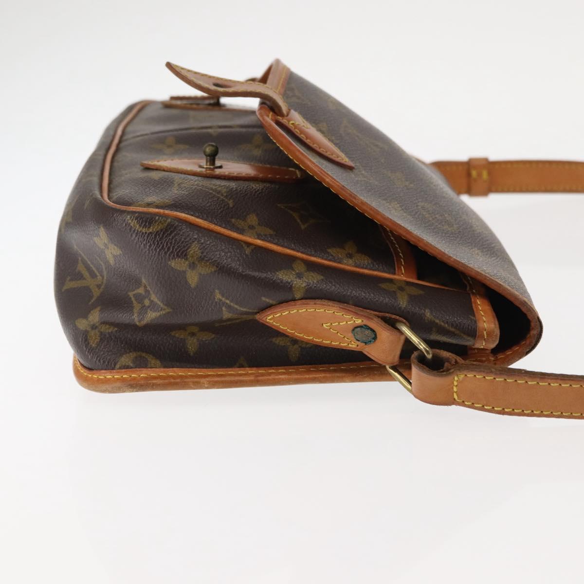 LOUIS VUITTON Monogram Gibeciere MM Shoulder Bag M42247 LV Auth ep11068