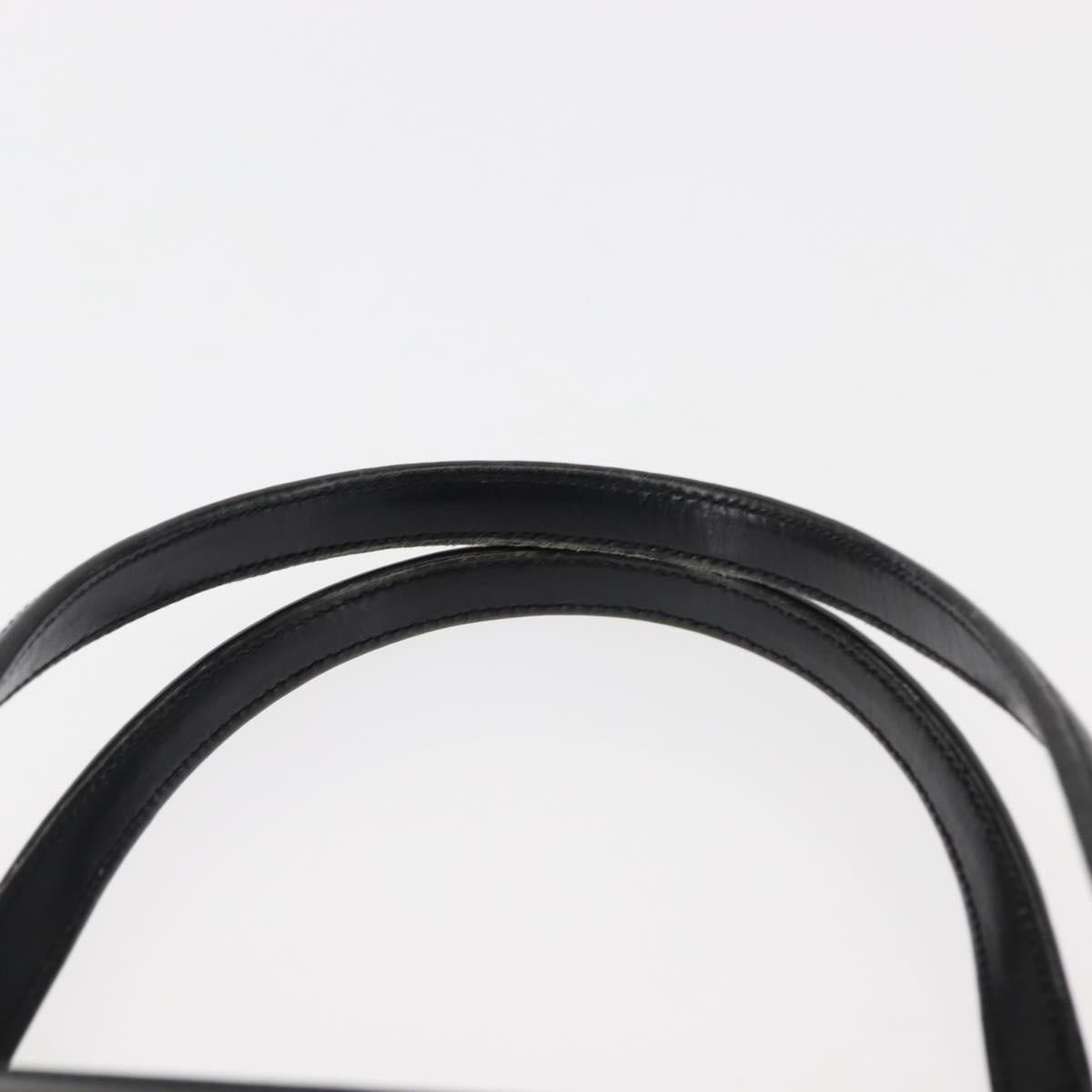 GUCCI Hand Bag Leather Black Auth ep11069