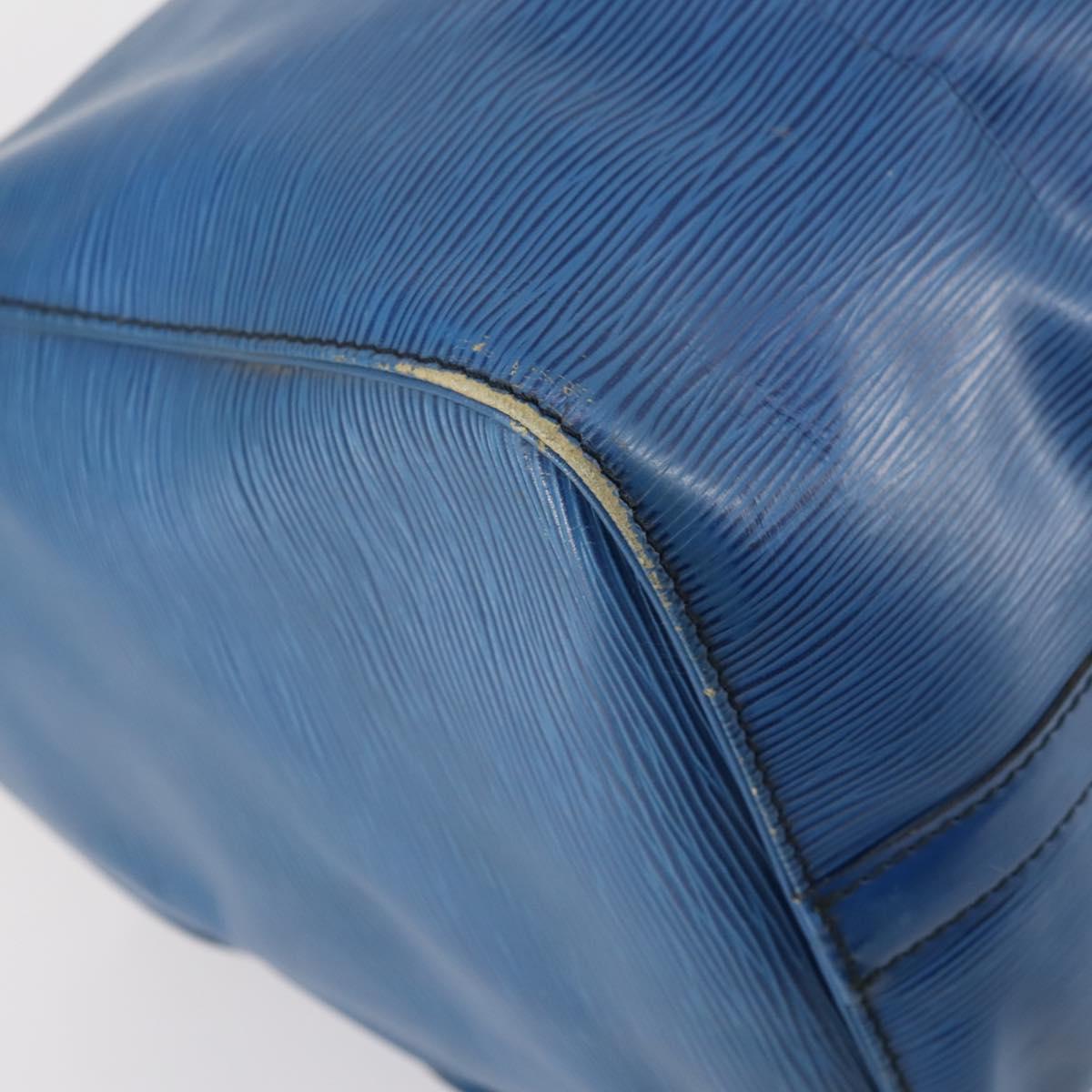 LOUIS VUITTON Epi Keepall 50 Boston Bag Blue M42965 LV Auth ep11073