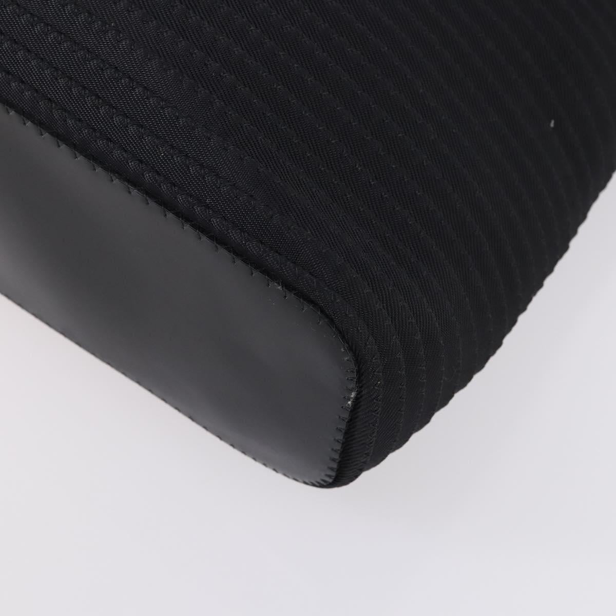 GUCCI Bamboo Hand Bag Nylon 2way Black Auth ep11085