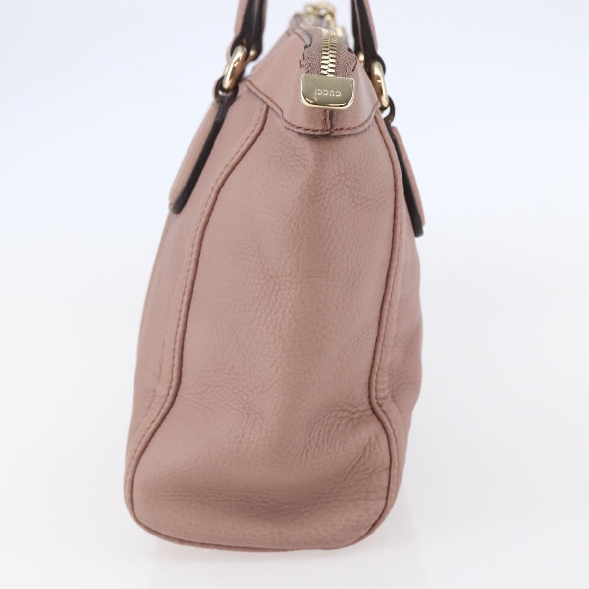 GUCCI Soho Tote Bag Leather Pink Auth ep11088
