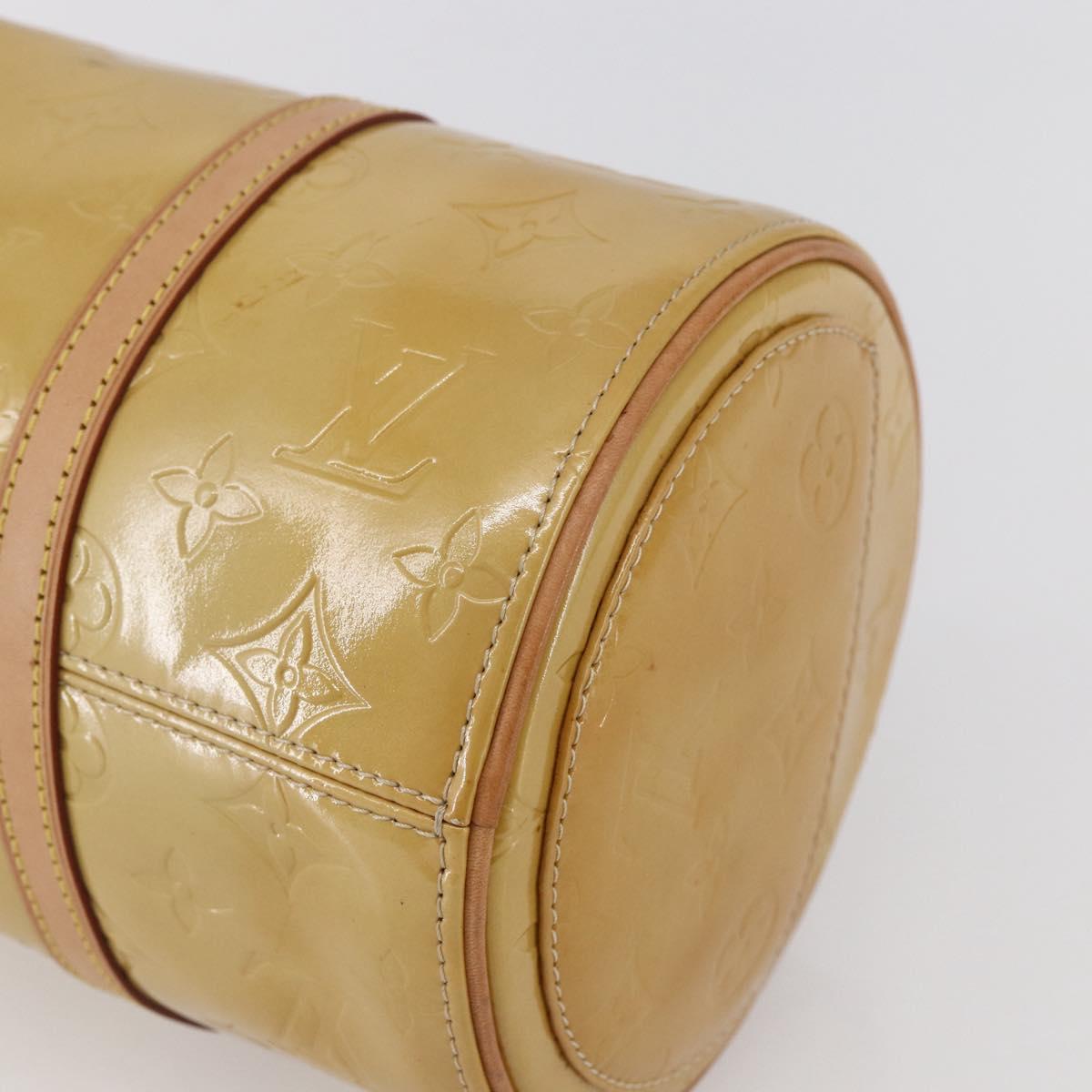LOUIS VUITTON Monogram Vernis Bedford Hand Bag Beige M91006 LV Auth ep11091