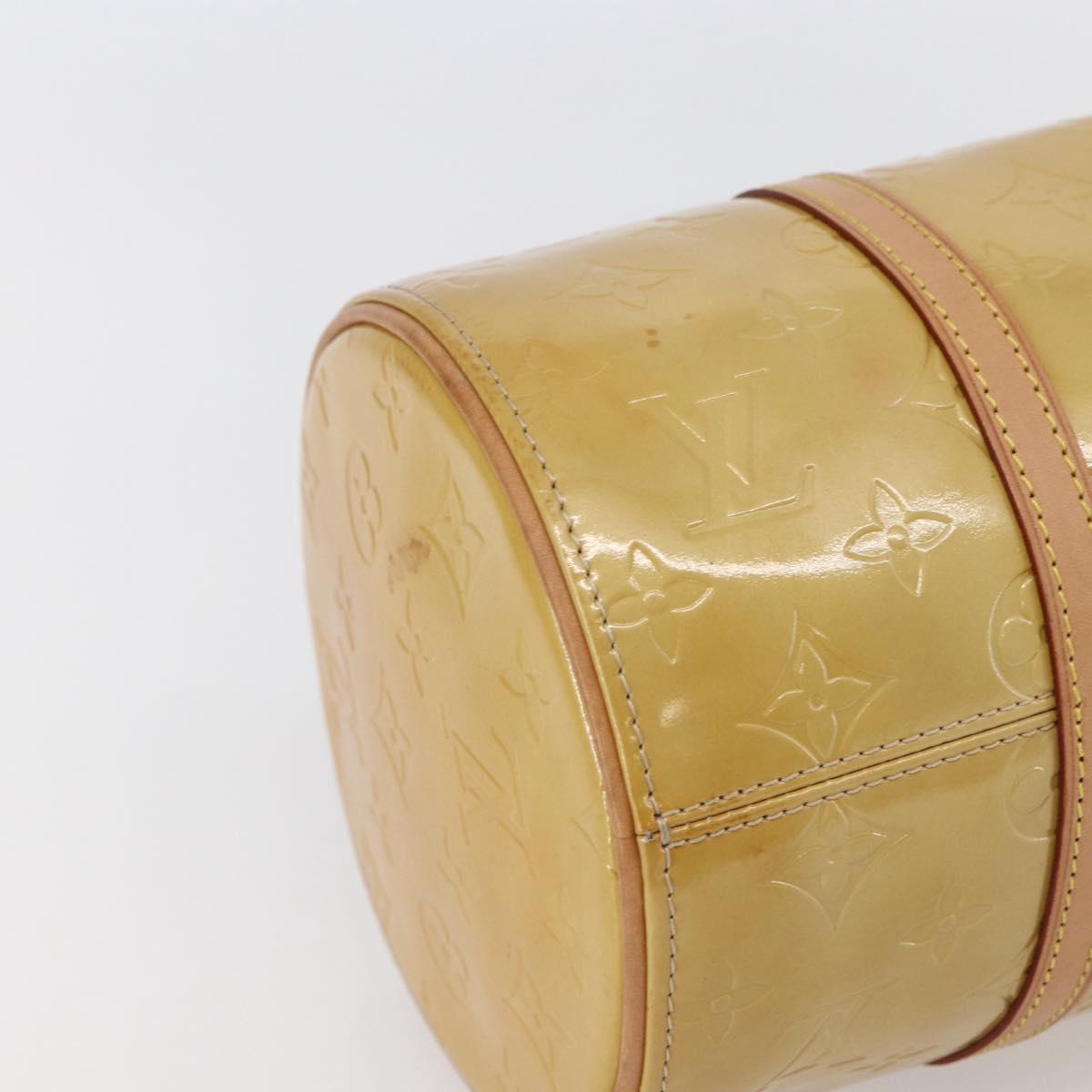 LOUIS VUITTON Monogram Vernis Bedford Hand Bag Beige M91006 LV Auth ep11091