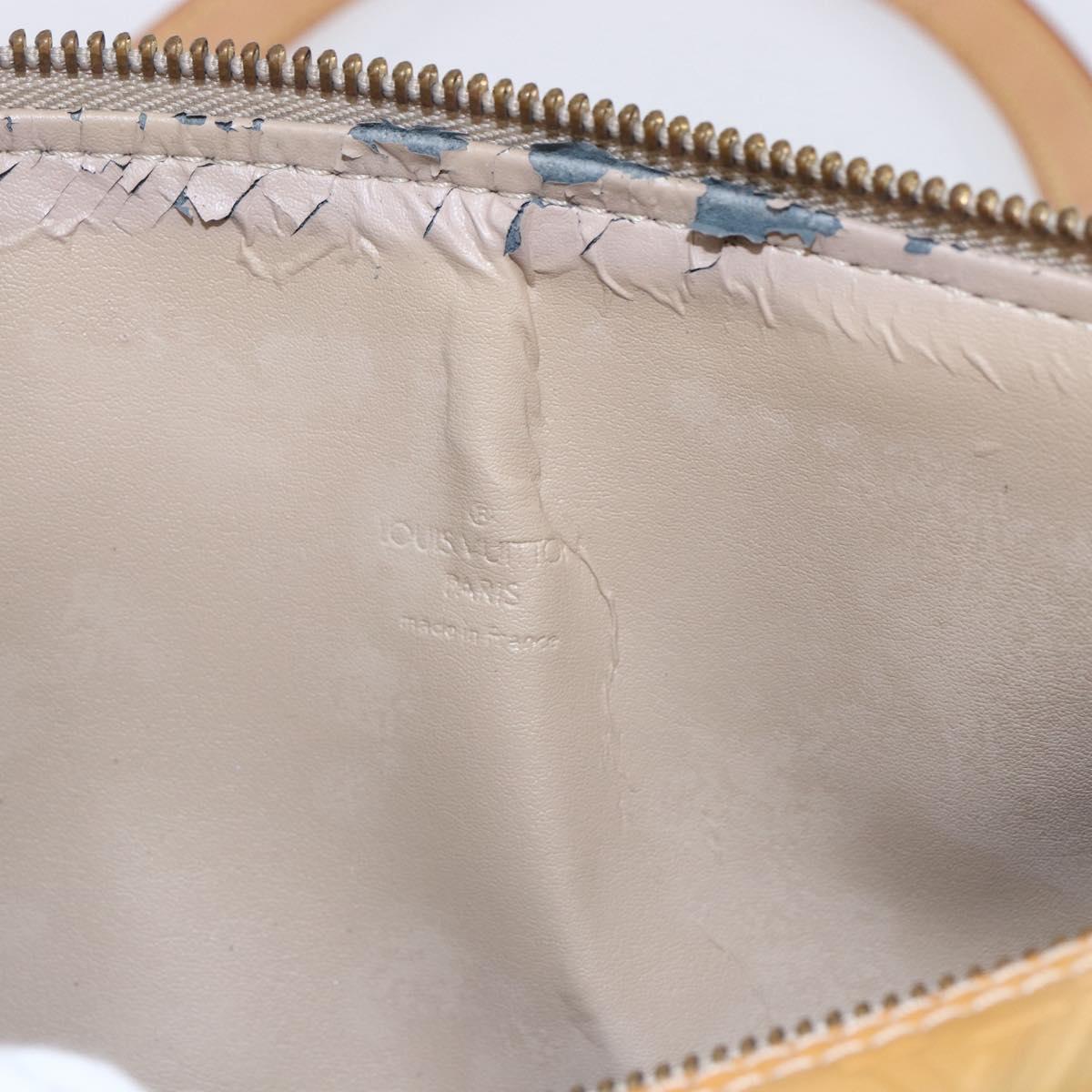 LOUIS VUITTON Monogram Vernis Bedford Hand Bag Beige M91006 LV Auth ep11091