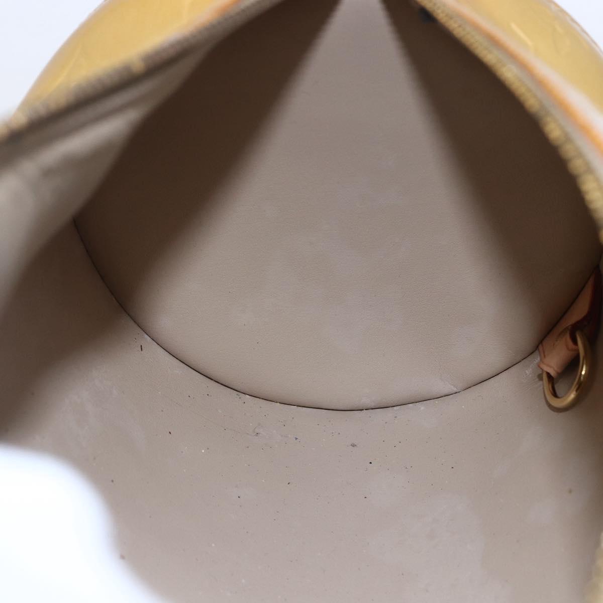 LOUIS VUITTON Monogram Vernis Bedford Hand Bag Beige M91006 LV Auth ep11091