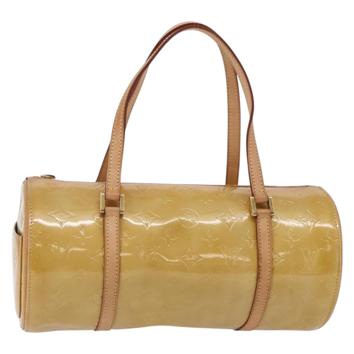 LOUIS VUITTON Monogram Vernis Bedford Hand Bag Beige M91006 LV Auth ep11091