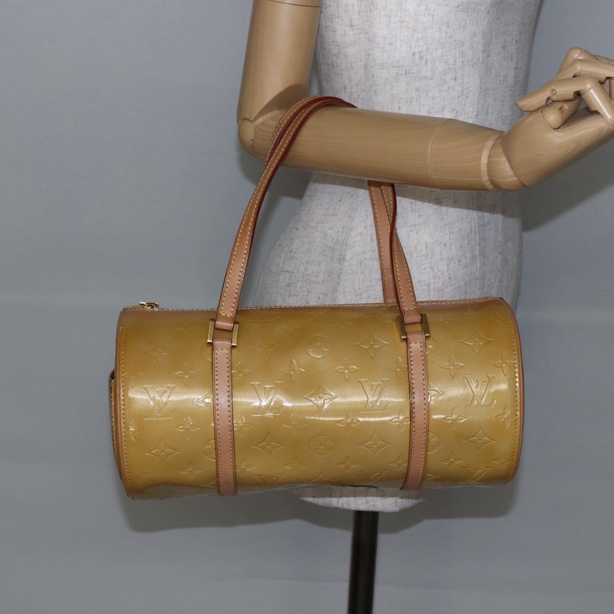 LOUIS VUITTON Monogram Vernis Bedford Hand Bag Beige M91006 LV Auth ep11091