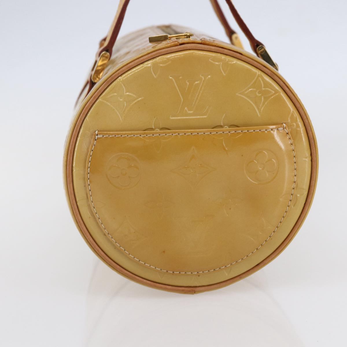 LOUIS VUITTON Monogram Vernis Bedford Hand Bag Beige M91006 LV Auth ep11091