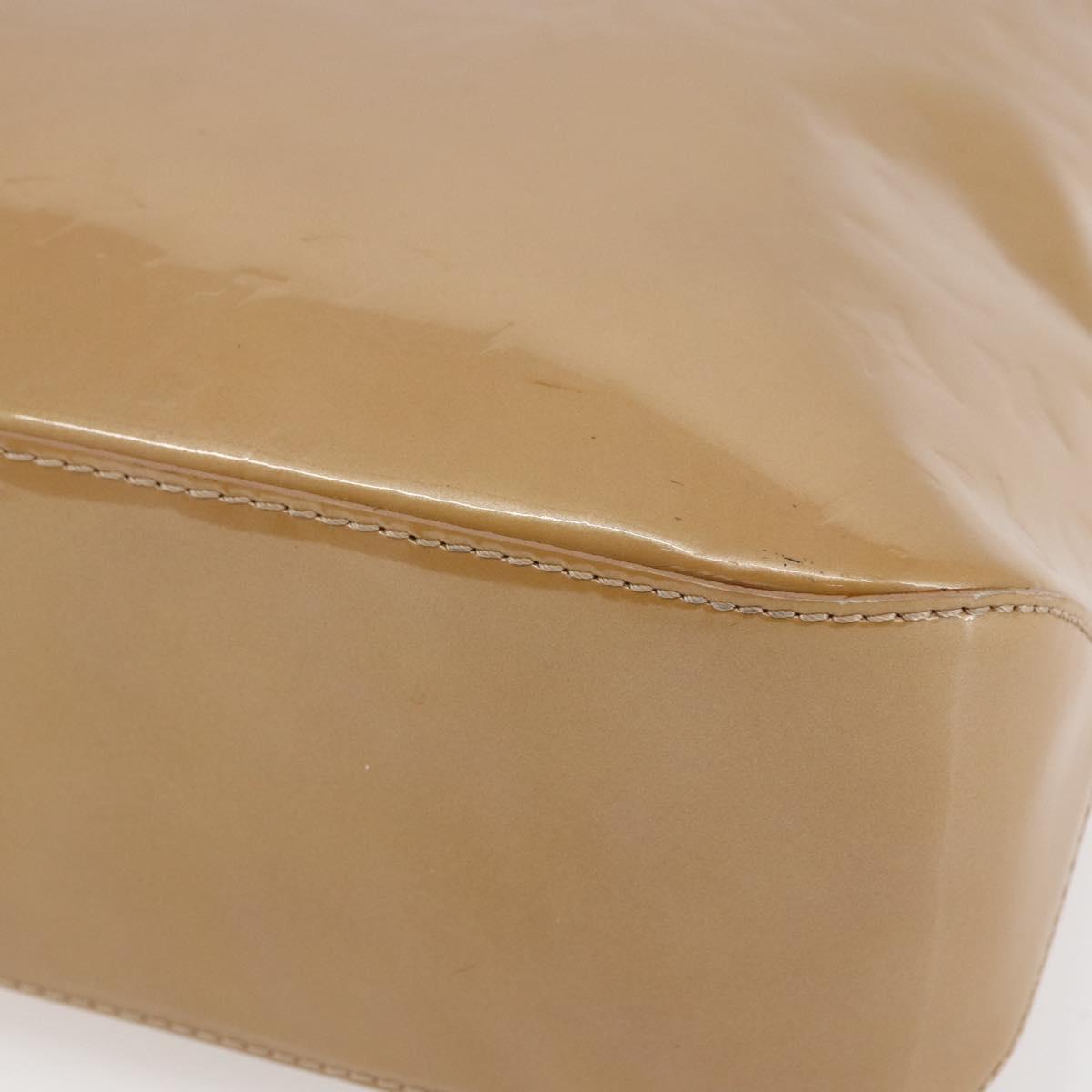 LOUIS VUITTON Monogram Vernis Brentwood Bag Noisette M91511 Auth ep11096