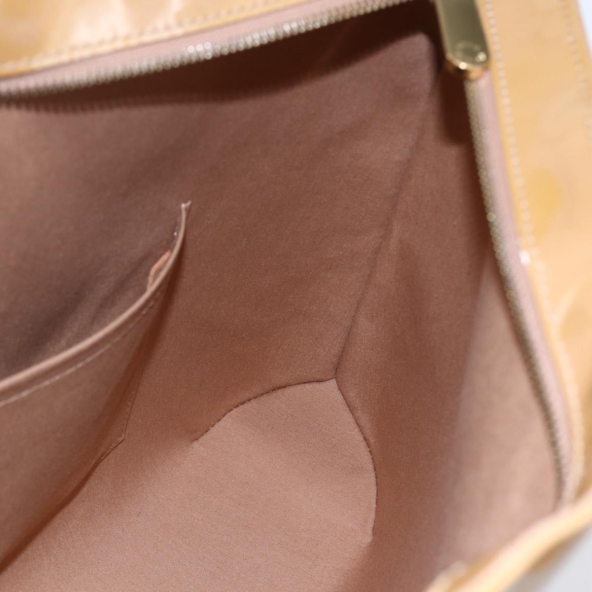 LOUIS VUITTON Monogram Vernis Brentwood Bag Noisette M91511 Auth ep11096