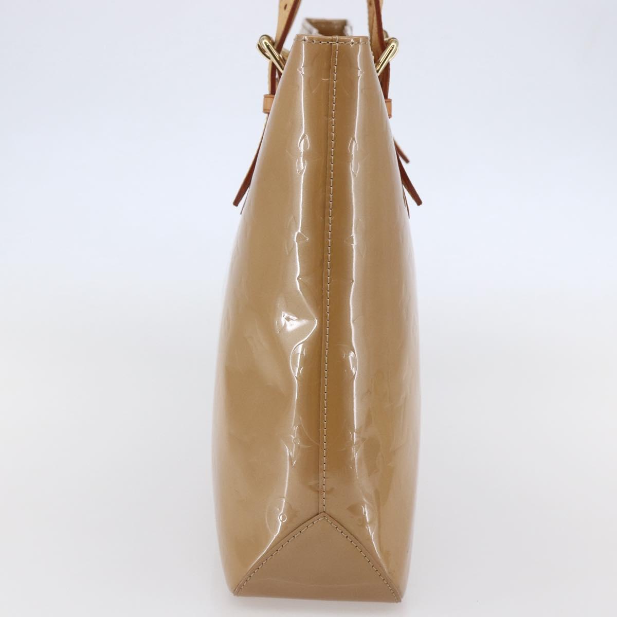 LOUIS VUITTON Monogram Vernis Brentwood Bag Noisette M91511 Auth ep11096