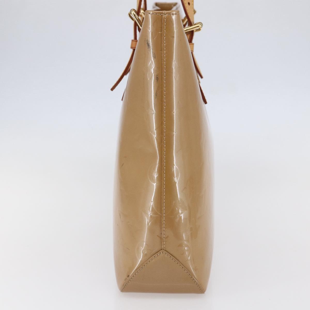 LOUIS VUITTON Monogram Vernis Brentwood Bag Noisette M91511 Auth ep11096