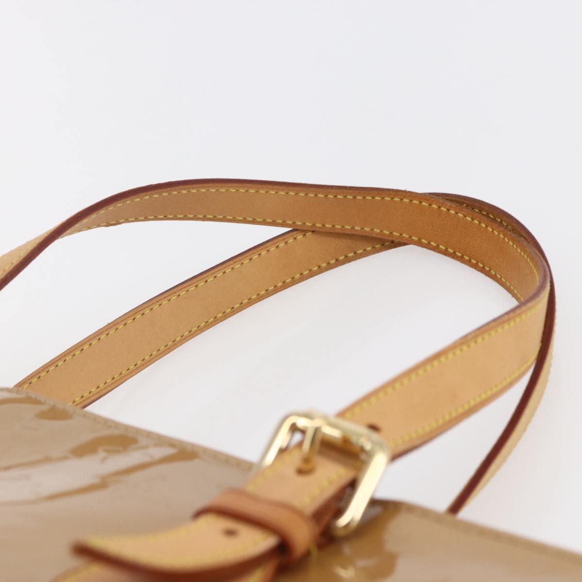 LOUIS VUITTON Monogram Vernis Brentwood Bag Noisette M91511 Auth ep11096